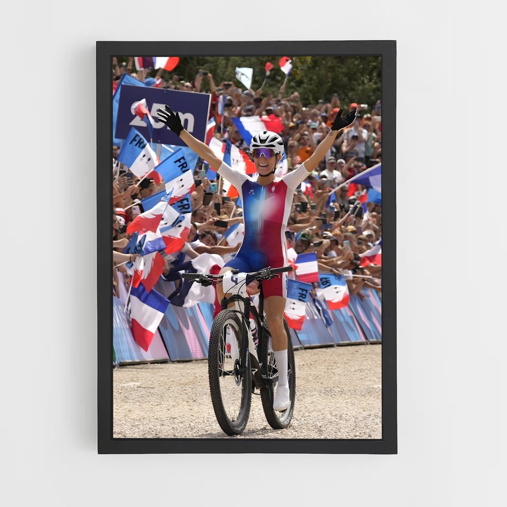 Poster Drapeaux en Fête – affiche Cyclisme (vue 2)
